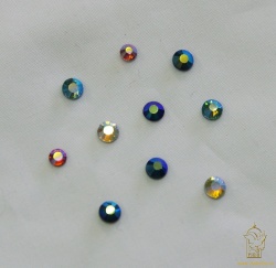 Стразы клеевые, радужные, № 20, стекло