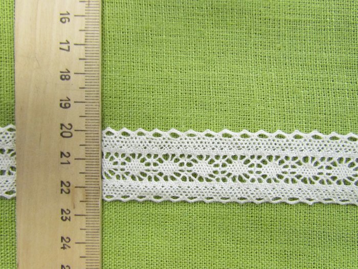 Кружево 120, плетеное, сливки