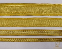 Галун Чешуйки, золото с горчицей, шир. 2,5 см, в упаковке 20 м Галун Чешуйки, золото с горчицей, шир. 2,5 см, в упаковке 20 м