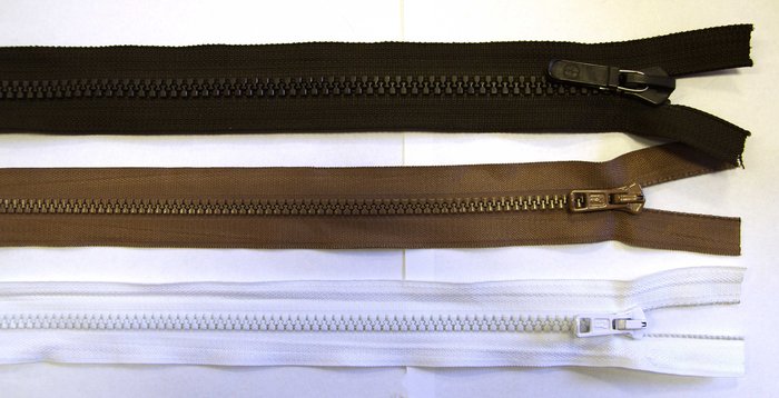 Молния разъемная от 45 см и более, пластиковая, цвет-микс