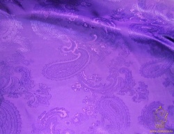 Подкладочная ткань, ОГУРЦЫ, жаккард , фиолетовый, шир. 145 см, 52% ПЭ, 48% вискоза