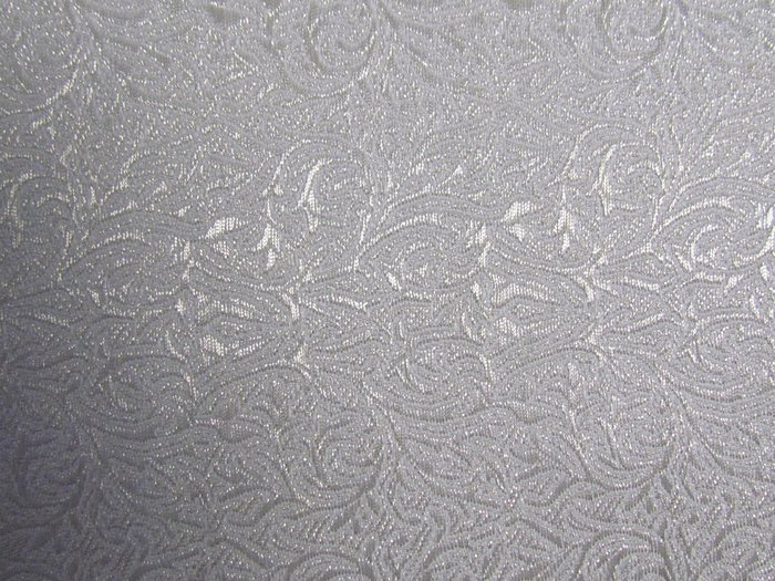 Парча ОРЕНБУРГ, белая с серебром, шир. 150 см, Рахманово