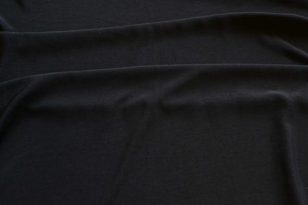 Мокрый шелк, черный, шир. 150 см