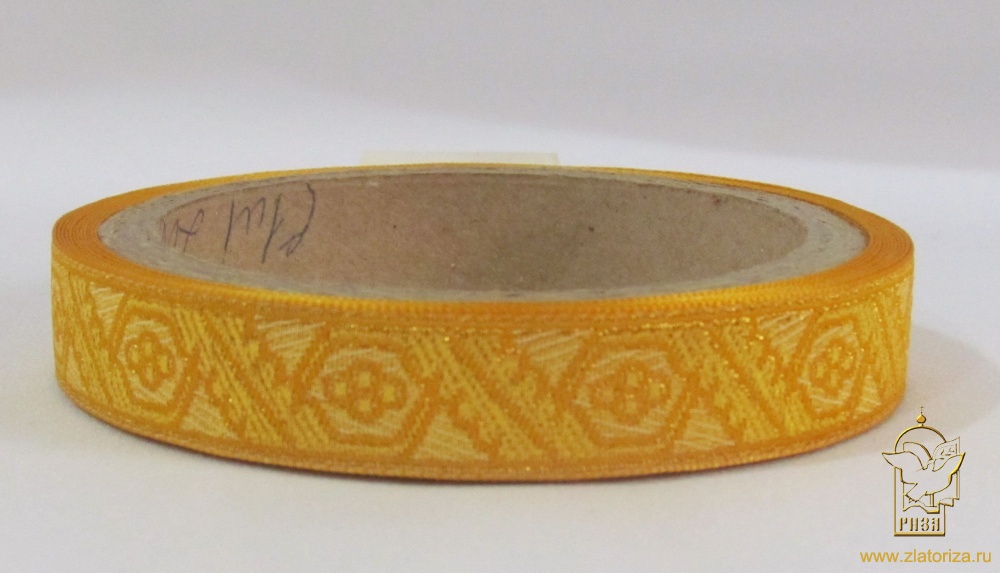 Галун ДУБОК, желтый с золотом, шир. 1,5 см, ФР