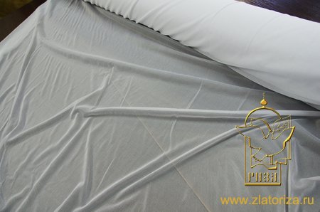 Трикотаж клеевой тонкий, белый, шир. 150 см, 40 гр/м2, арт. 755-150