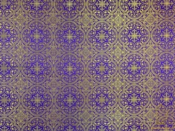 Парча ШУЙСКАЯ, фиолетовая с золотом, шир. 150 см, Рахманово