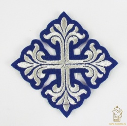Крест 3 ВИФЛЕЕМ, синий с сереб, 9-10 см Крест 3 ВИФЛЕЕМ, синий с сереб, 9-10 см