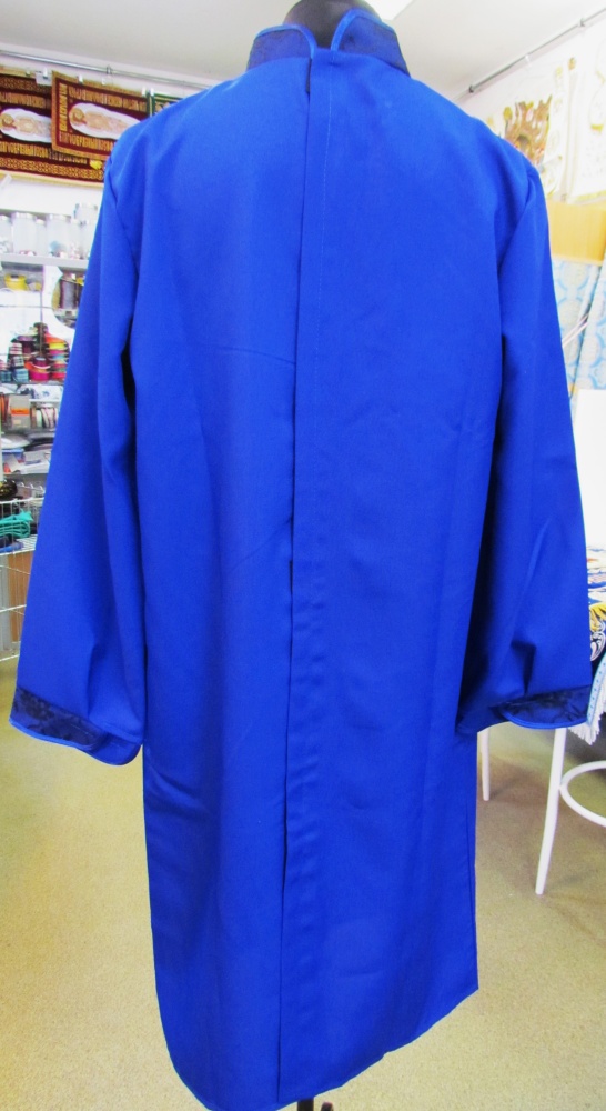 Платье погребальное ВЕЧЕР, габардин , цвет - синий (электрик)