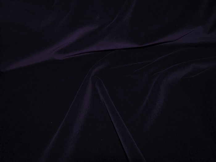 Бархат фиолетовый (чернильный), х/б, шир. 150 см