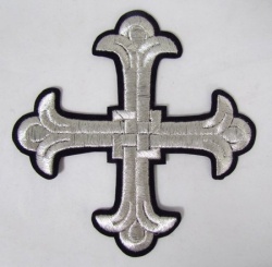 Крест 1 ЛУКОШКО, фиолетовый с серебром,14,5 -16 см Крест 1 ЛУКОШКО, фиолетовый с серебром,14,5 -16 см