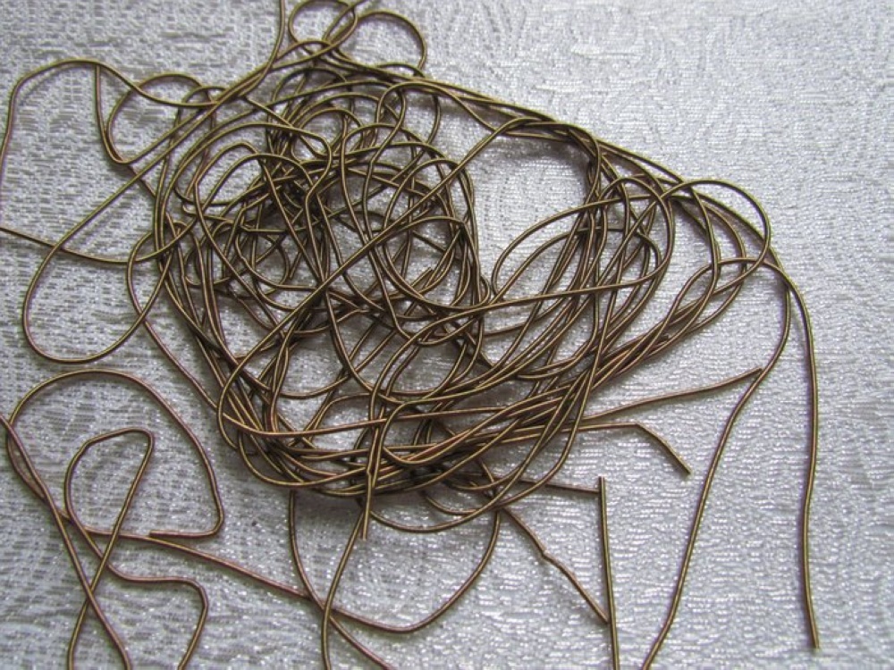 Канитель 23К золото латунь