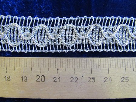 Тесьма серебро 36