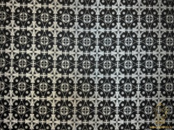 Шелк ЗВОНАРИ, черный с серебром, шир. 150 см, Рахманово