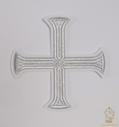 Крест 1 БУЛАТ белый со светлым и/или темным серебром, 14,5 -16 см Крест 1 БУЛАТ белый со светлым и/или темным серебром, 14,5 -16 см