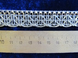 Тесьма серебро 25