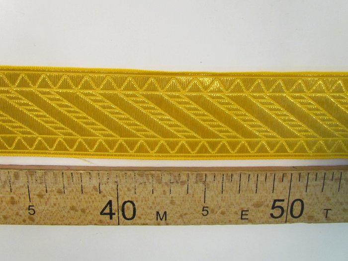 Галун Ногинск ДИАГОНАЛЬ жел. шир. 5 см