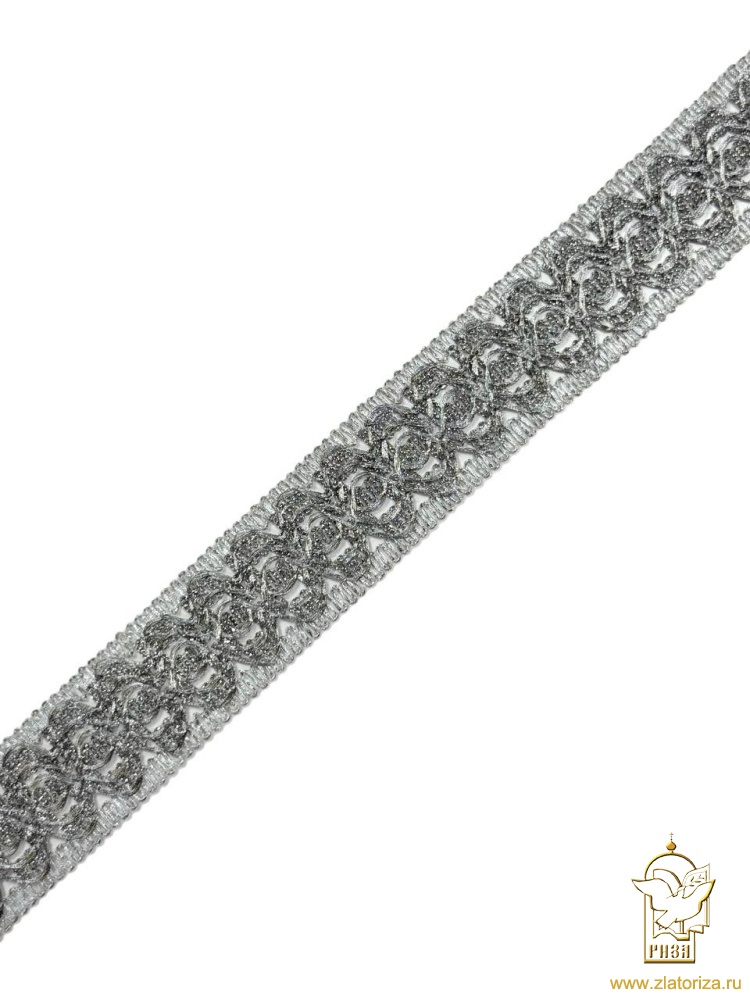 Тесьма серебро 106