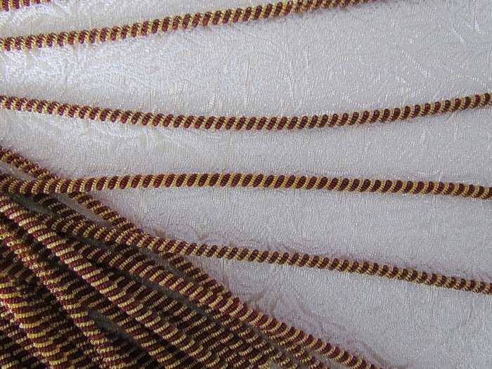 Канительный шнур бордо с золотом