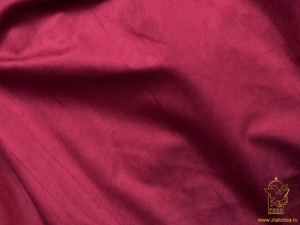 Бархат бордо, х/б, шир. 150 см