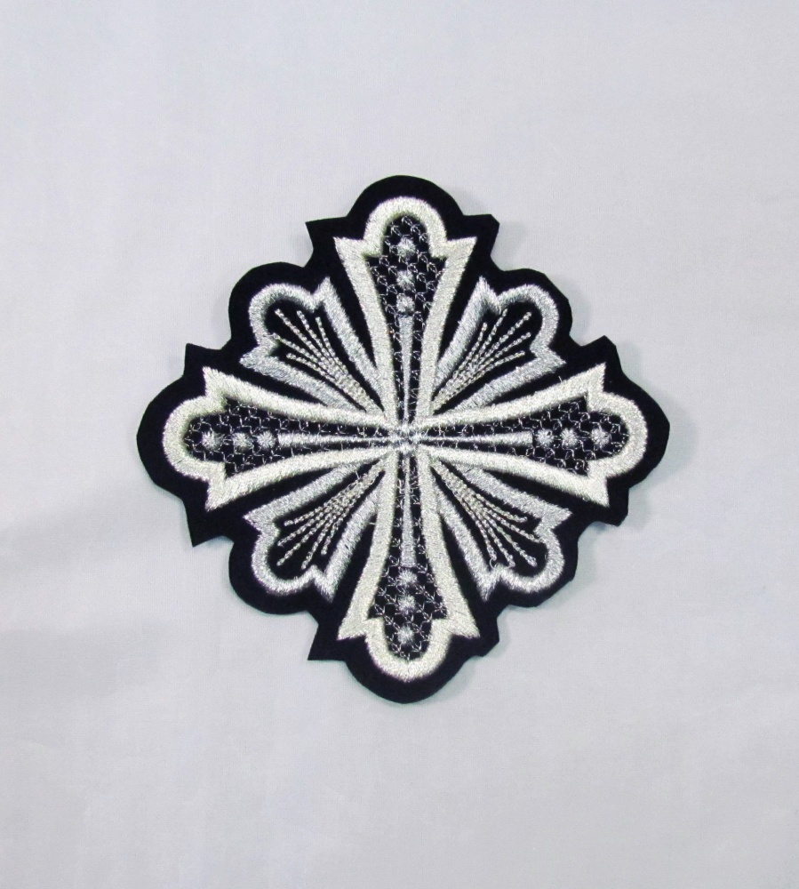 Набор крестов, иерейский, ГЕОРГИЙ, черный с серебром, 14 шт