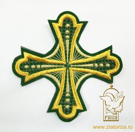 Крест 1 ГЕОРГИЙ, зеленый с золотом
