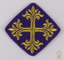 Крест 4 ВИФЛЕЕМ фиолетовый с золотом, 7 см Крест 4 ВИФЛЕЕМ фиолетовый с золотом, 7 см