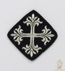 Крест 4 ВИФЛЕЕМ черный с серебром, 7 см Крест 4 ВИФЛЕЕМ черный с серебром, 7 см