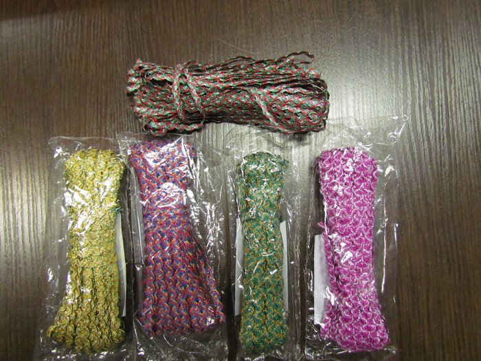 Тесьма ВЬЮНЧИК, цвет - микс с люрексом (моток 20 м)