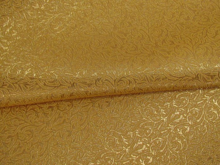 Парча ОРЕНБУРГ, желтая с золотом, шир. 150 см, Рахманово