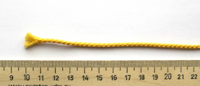 Шнур поручный желтый