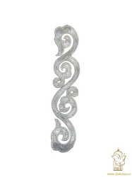 Термоаппликация ЗАВИТОК 8, серебро темное, арт. 3118