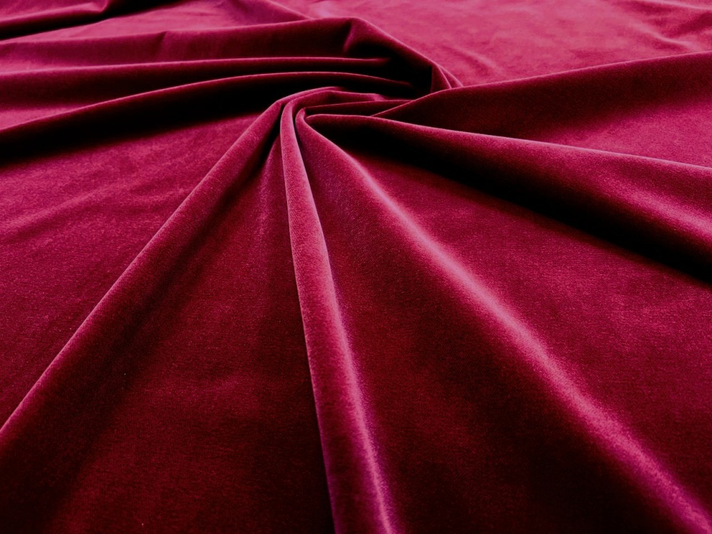 Бархат бордо, х/б, шир. 150 см