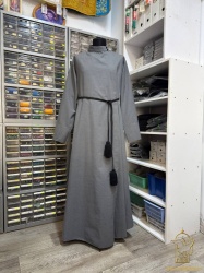 Подрясник РУССКИЙ, мужской, полушерсть, серый