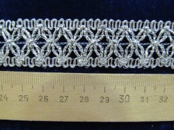 Тесьма серебро 76