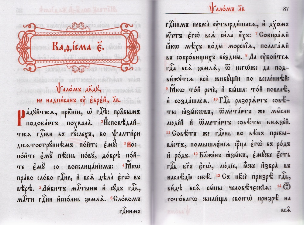 Псалтирь (на церковнославянском языке, кожаный переплет)
