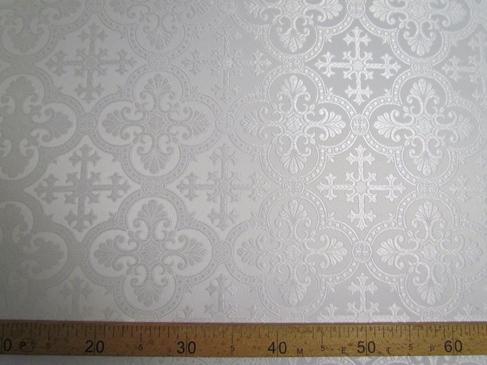 Шелк ЕКАТЕРИНА, белый, шир. 150 см, Рахманово