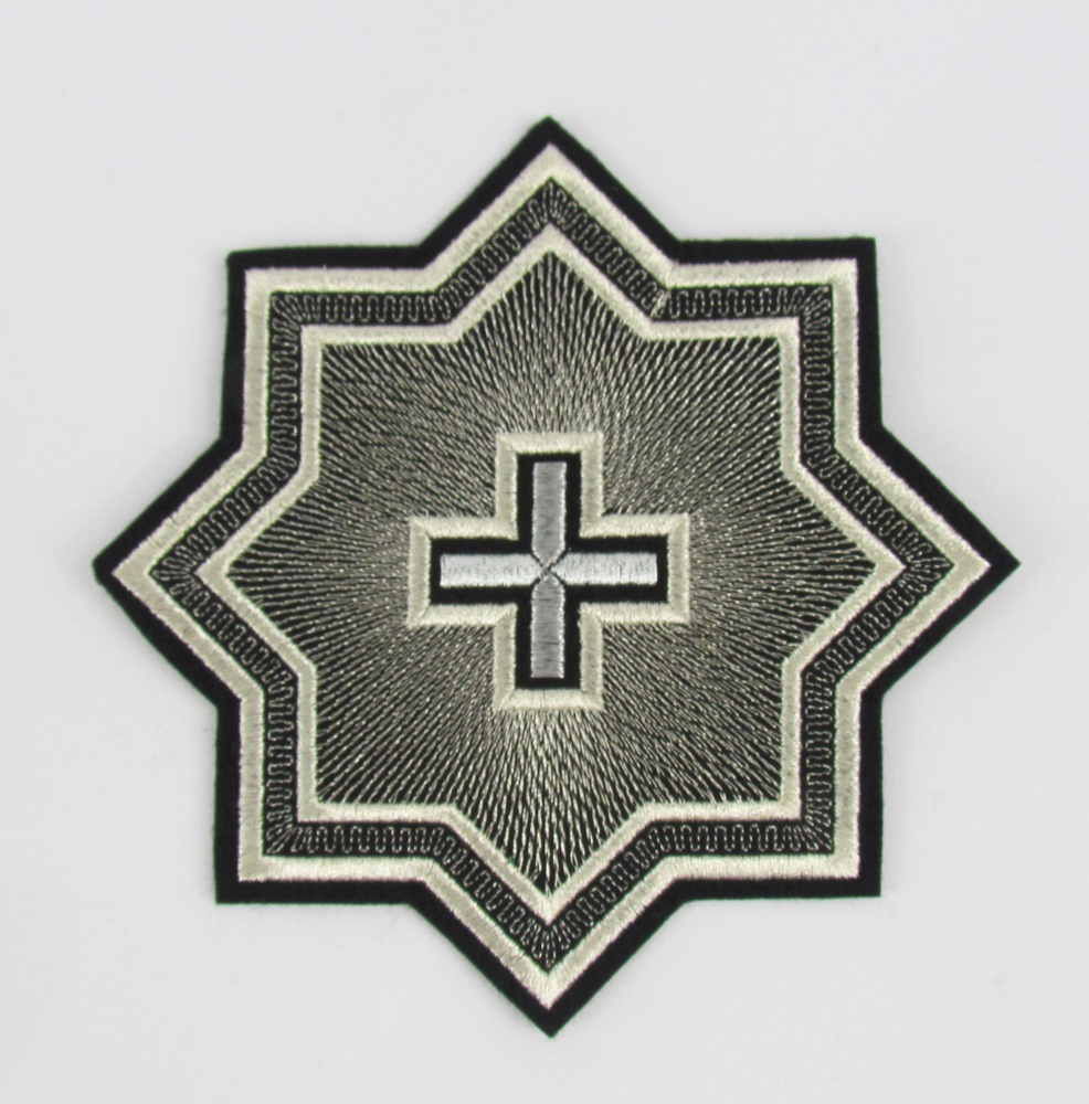 Набор крестов, иерейский, АНДРЕЕВСКИЙ, черный с серебром, 14 шт