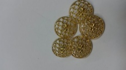 Пуговицы РЕШЕТКА золото, металл, 18 мм Пуговицы РЕШЕТКА золото, металл, 18 мм