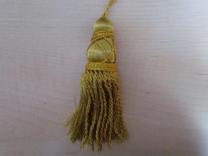 Кисть декоративная, золото, арт. 1964, 97950А, длина 16 см