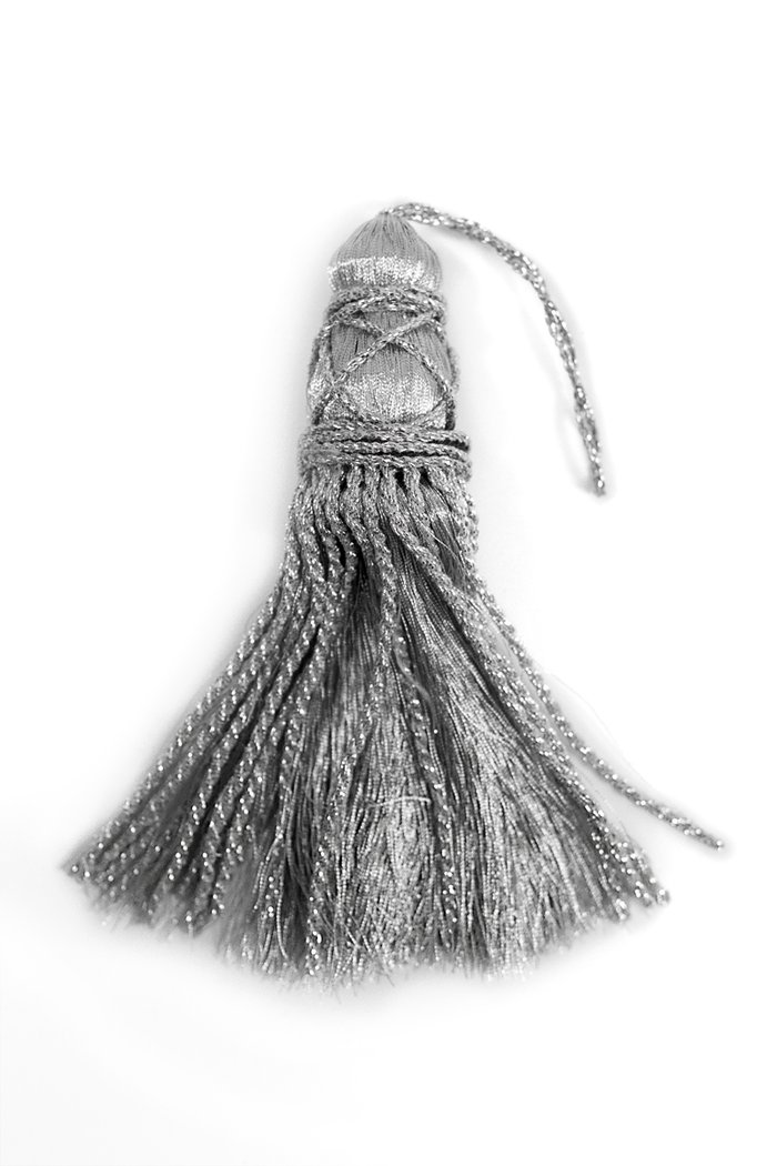 Кисть декоративная, серебро, арт. 1964, 97950, длина 16 см