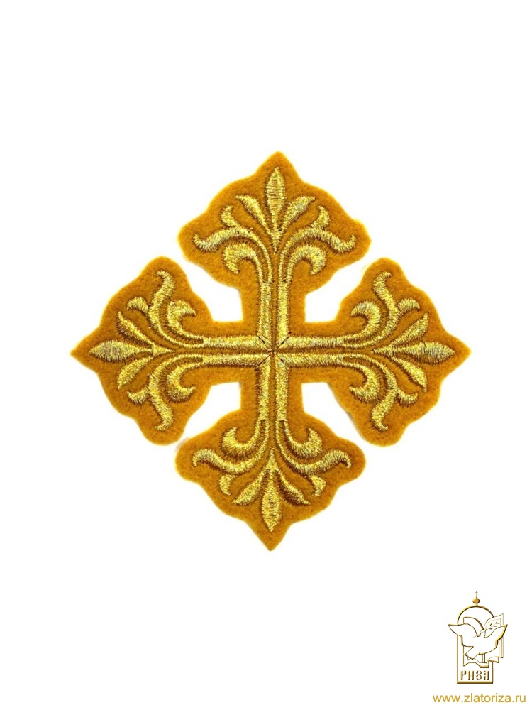 Крест 3 ВИФЛЕЕМ желтый золот, 10 см