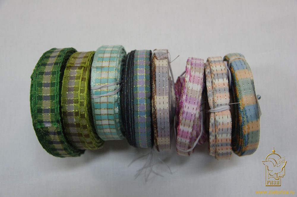 Лента шотландка, шир. 1-1,5 см