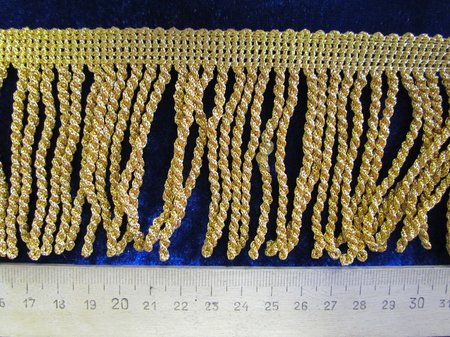 Бахрома золото 17 (веревка, 7 см), арт. Z 1461