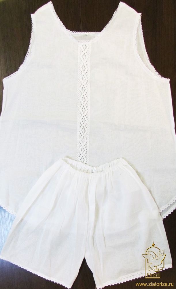 Комплект женского нижнего белья для погребения (майка + панталоны)