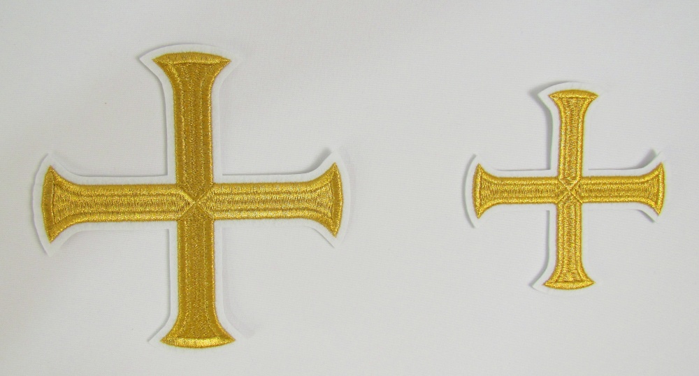 Набор крестов, иерейский, БУЛАТ, белый с золотом, 14 шт