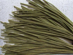 Канительный шнур зеленый с золотом