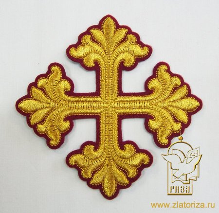 Набор крестов, архиерейский, ВИФЛЕЕМ, бордовый с золотом, 21 шт