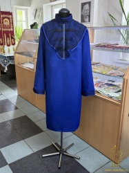 Платье погребальное ЖАБО, габардин , цвет - синий (электрик)