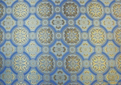 Шелк ВИЗАНТИЯ, голубая с золотом, шир. 160 см Шелк ВИЗАНТИЯ, голубая с золотом, шир. 160 см