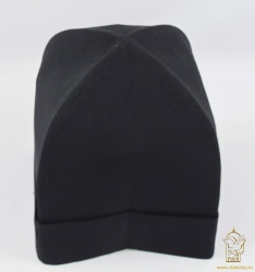 Скуфья с отворотом, смесовая ткань, мужская